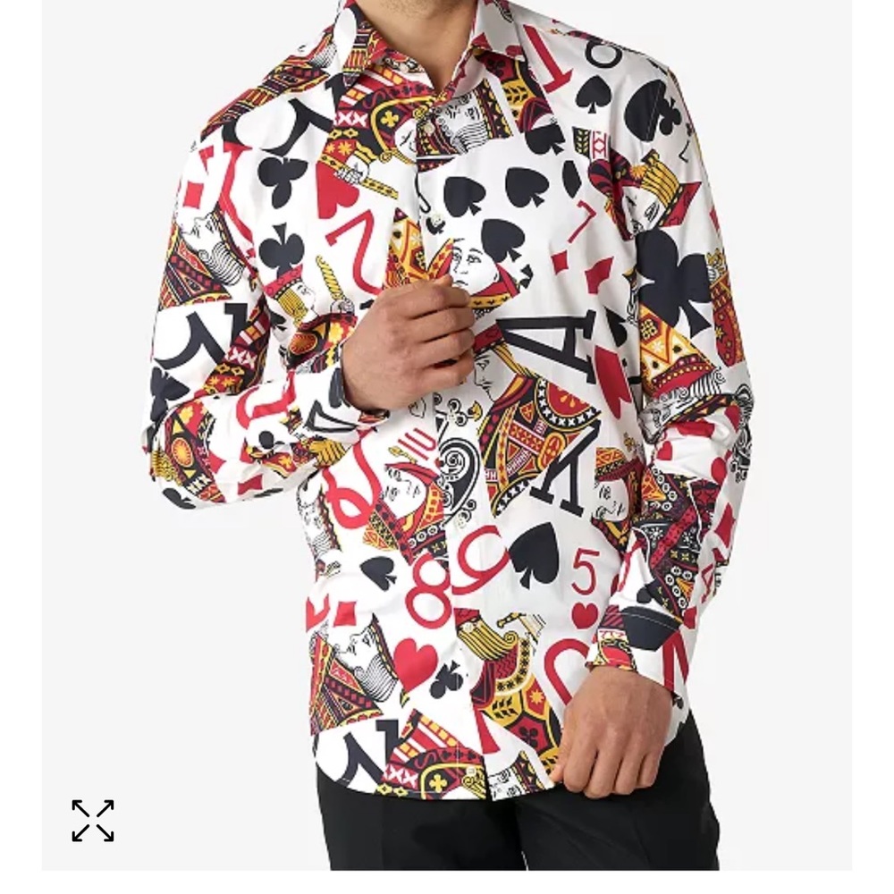 Men’s King of Poker Long Sleeve Shirt 3XL